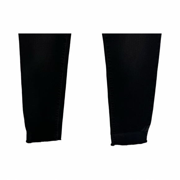 Joe’s jeans black mid rise straight ankle frayed hem size 27 waist - Picture 3 of 8